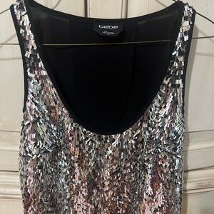 Bebe Glam Sequin Blouse